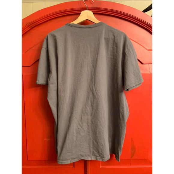 King Crow 1X Mens Prog Rock Band Shirt Charcoal Gray Grey Worn One Time - Picture 2 of 2